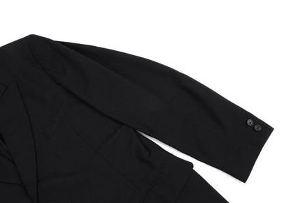 Yohji Yamamoto POUR HOMME Wool Peak Jacket Black Size M