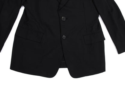 Yohji Yamamoto POUR HOMME Wool Peak Jacket Black Size M