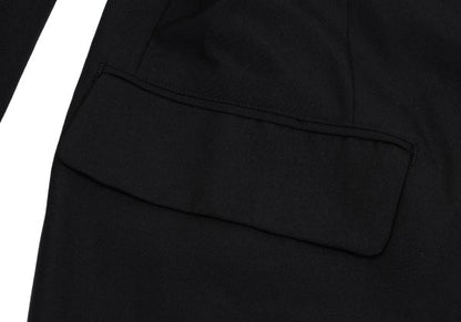 Yohji Yamamoto POUR HOMME Wool Peak Jacket Black Size M