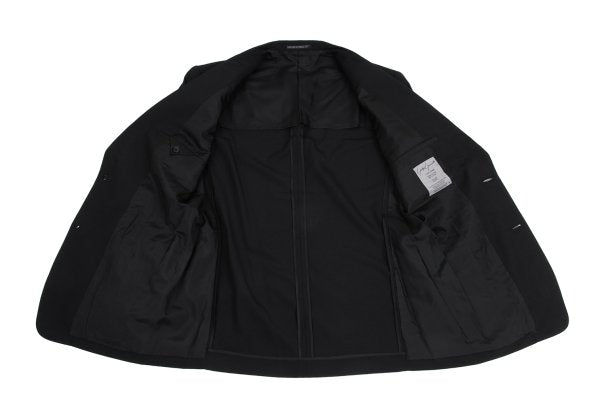Yohji Yamamoto POUR HOMME Wool Peak Jacket Black Size M