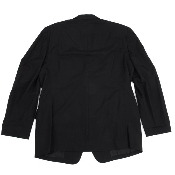 Yohji Yamamoto POUR HOMME Wool Peak Jacket Black Size M