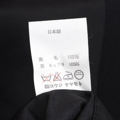 Yohji Yamamoto POUR HOMME Wool Peak Jacket Black Size M