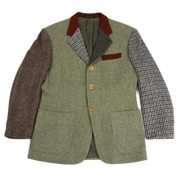 Yohji Yamamoto POUR HOMME Crazy Pattern Wool Blazer Size M