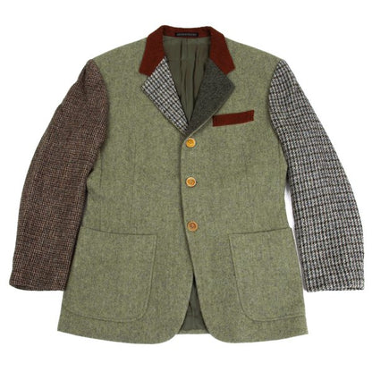 Yohji Yamamoto POUR HOMME Crazy Pattern Wool Blazer Size M