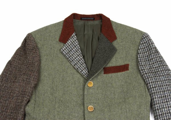 Yohji Yamamoto POUR HOMME Crazy Pattern Wool Blazer Size M