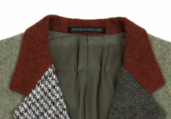 Yohji Yamamoto POUR HOMME Crazy Pattern Wool Blazer Size M