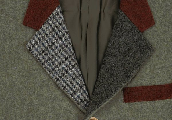 Yohji Yamamoto POUR HOMME Crazy Pattern Wool Blazer Size M