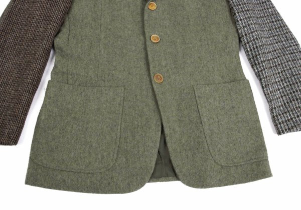 Yohji Yamamoto POUR HOMME Crazy Pattern Wool Blazer Size M