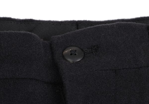 Yohji Yamamoto POUR HOMME Felt Wool Side Pants Navy Size S