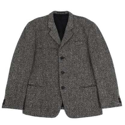 Yohji Yamamoto POUR HOMME Wool Tweed Jacket Black Size M