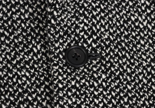 Yohji Yamamoto POUR HOMME Wool Tweed Jacket Black Size M