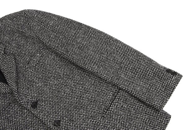 Yohji Yamamoto POUR HOMME Wool Tweed Jacket Black Size M