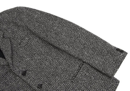 Yohji Yamamoto POUR HOMME Wool Tweed Jacket Black Size M