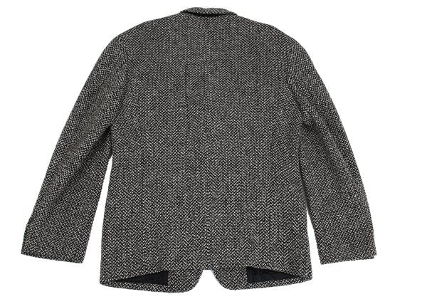 Yohji Yamamoto POUR HOMME Wool Tweed Jacket Black Size M