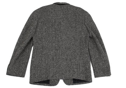 Yohji Yamamoto POUR HOMME Wool Tweed Jacket Black Size M