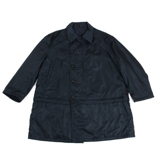 Yohji Yamamoto POUR HOMME Reversible Nylon Coat Navy Size M