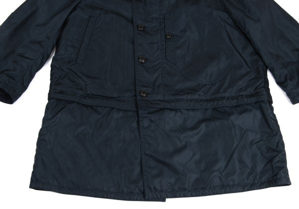 Yohji Yamamoto POUR HOMME Reversible Nylon Coat Navy Size M