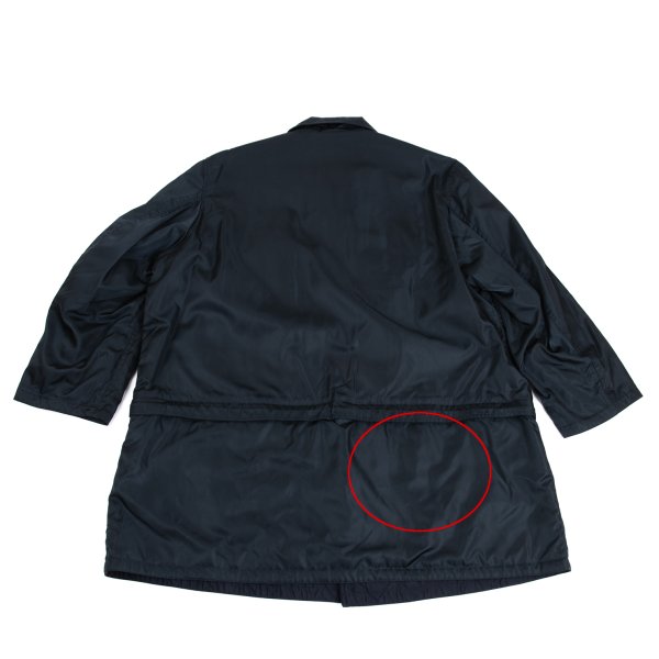 Yohji Yamamoto POUR HOMME Reversible Nylon Coat Navy Size M