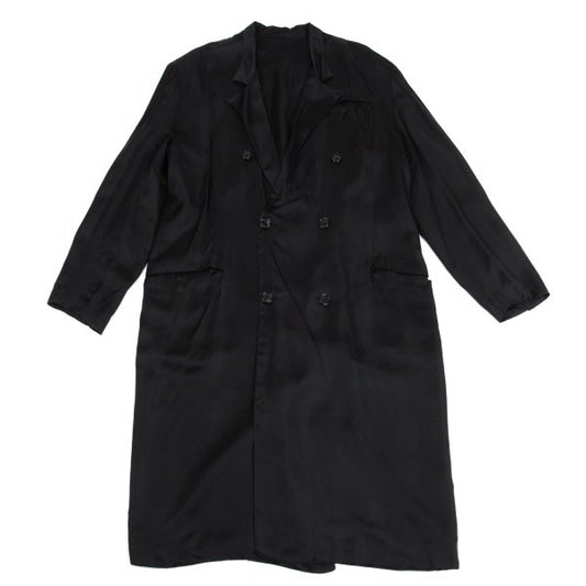 Yohji Yamamoto POUR HOMME Glossy Coat Black Size M