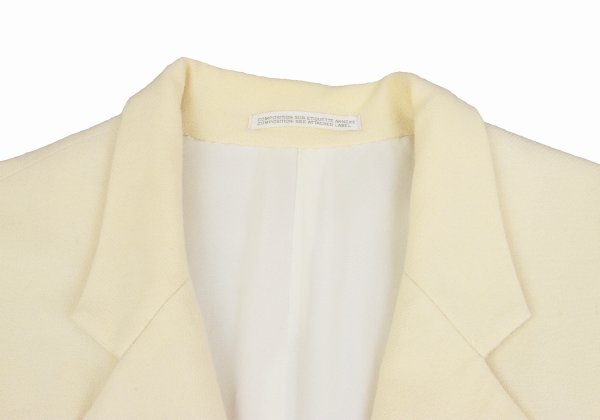 Yohji Yamamoto POUR HOMME Wool Nylon Jacket Cream Size M