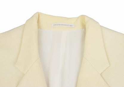 Yohji Yamamoto POUR HOMME Wool Nylon Jacket Cream Size M