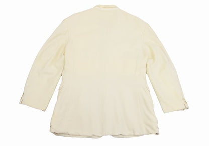Yohji Yamamoto POUR HOMME Wool Nylon Jacket Cream Size M