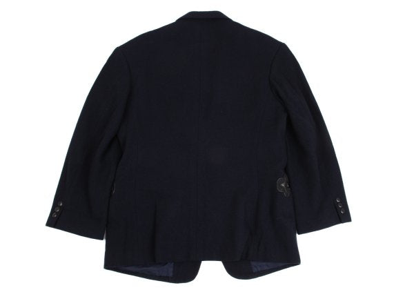 Yohji Yamamoto POUR HOMME Leather Pocket Jacket Blue Size S