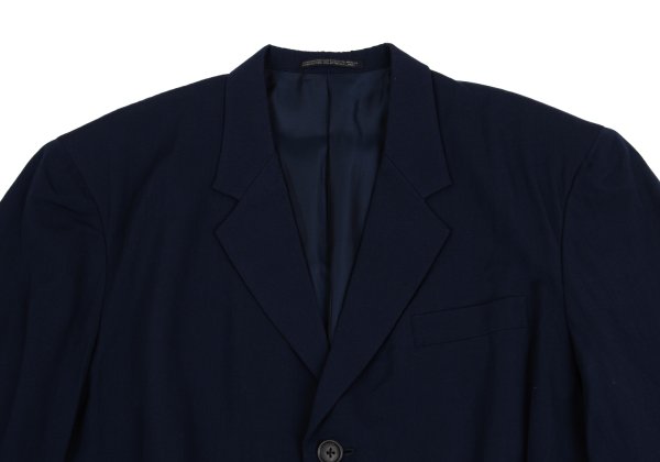 Yohji Yamamoto POUR HOMME Wool Gabardine Blazer Blue Size M