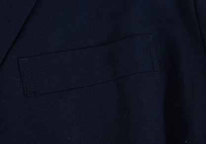 Yohji Yamamoto POUR HOMME Wool Gabardine Blazer Blue Size M