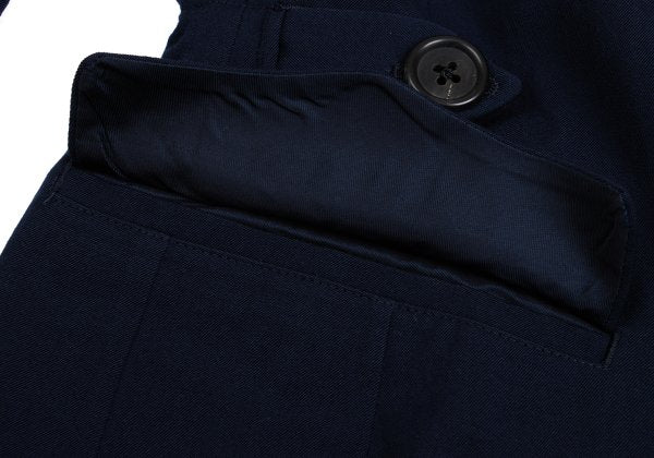 Yohji Yamamoto POUR HOMME Wool Gabardine Blazer Blue Size M