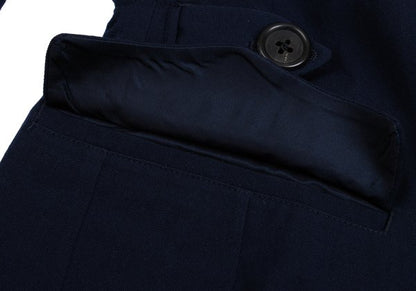 Yohji Yamamoto POUR HOMME Wool Gabardine Blazer Blue Size M
