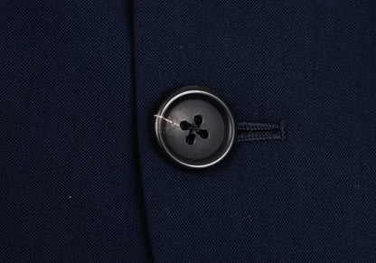 Yohji Yamamoto POUR HOMME Wool Gabardine Blazer Blue Size M