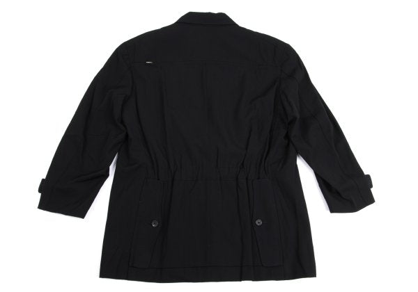 Yohji Yamamoto PH Wool Gabardine Zip Jacket Black Size M