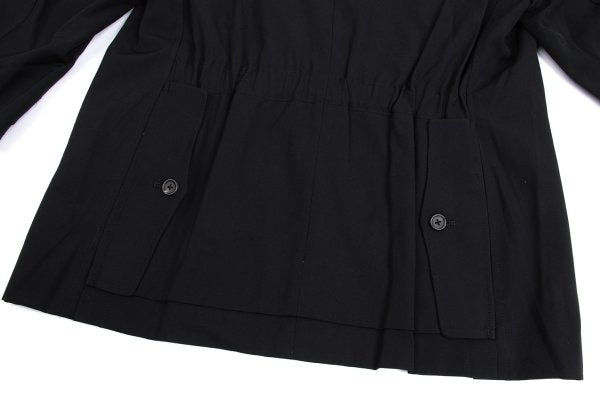 Yohji Yamamoto PH Wool Gabardine Zip Jacket Black Size M