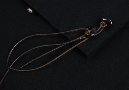Yohji Yamamoto POUR HOMME Leather Trim Jacket Black Size M