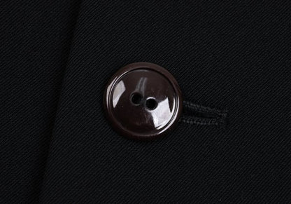 Yohji Yamamoto POUR HOMME Leather Trim Jacket Black Size M