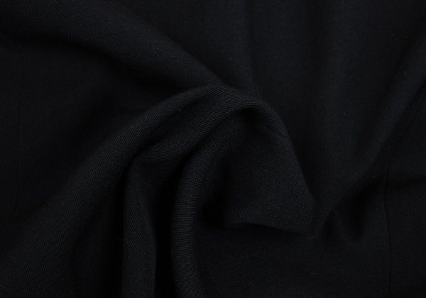 Yohji Yamamoto POUR HOMME Leather Trim Jacket Black Size M