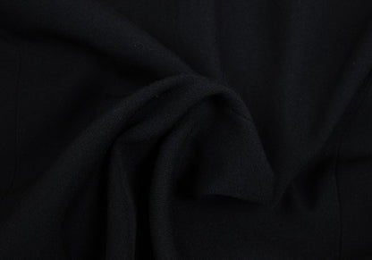Yohji Yamamoto POUR HOMME Leather Trim Jacket Black Size M