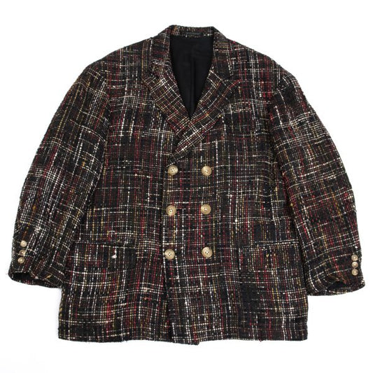 Yohji Yamamoto POUR HOMME Silk Linen Tweed Jacket Size S