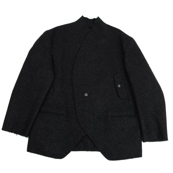 Yohji Yamamoto POUR HOMME Melton Jacket Charcoal Size L