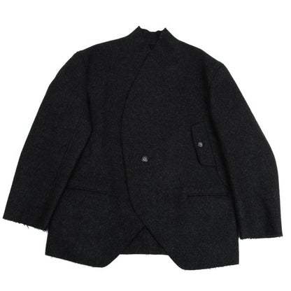 Yohji Yamamoto POUR HOMME Melton Jacket Charcoal Size L