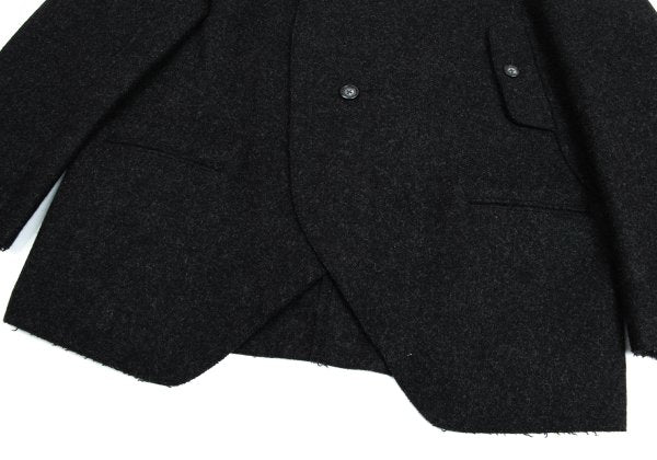 Yohji Yamamoto POUR HOMME Melton Jacket Charcoal Size L