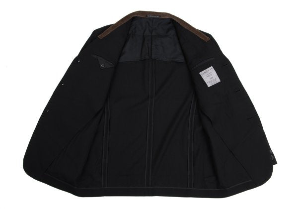 Yohji Yamamoto POUR HOMME Corduroy Panel Jacket Black Size M
