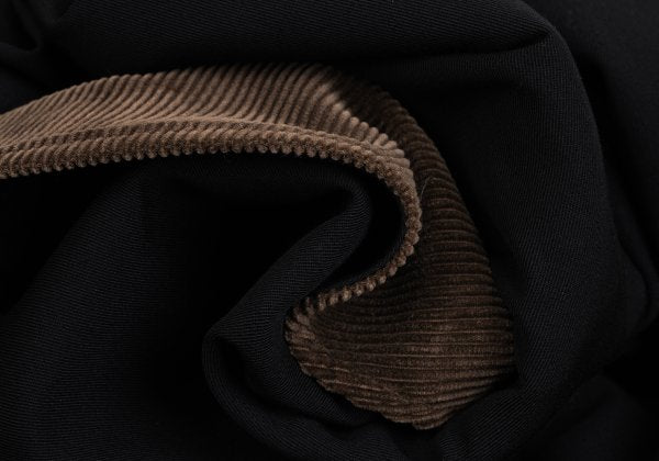 Yohji Yamamoto POUR HOMME Corduroy Panel Jacket Black Size M