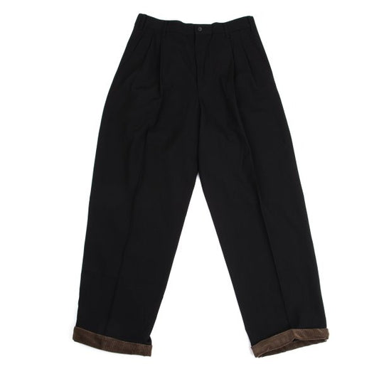 Yohji Yamamoto POUR HOMME Corduroy Wool Pants Black Size S