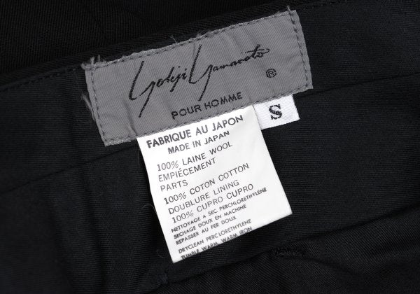 Yohji Yamamoto POUR HOMME Corduroy Wool Pants Black Size S