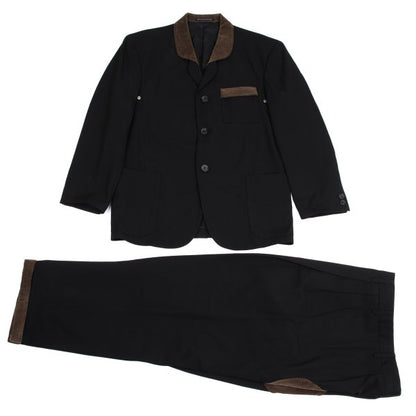Yohji Yamamoto POUR HOMME Wool Gabardine Jacket Black Size M