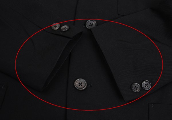 Yohji Yamamoto POUR HOMME Wool Gabardine Jacket Black Size M