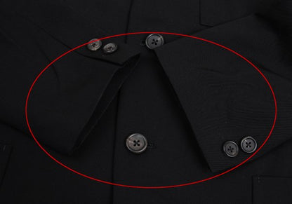 Yohji Yamamoto POUR HOMME Wool Gabardine Jacket Black Size M