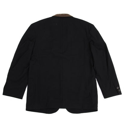 Yohji Yamamoto POUR HOMME Wool Gabardine Jacket Black Size M